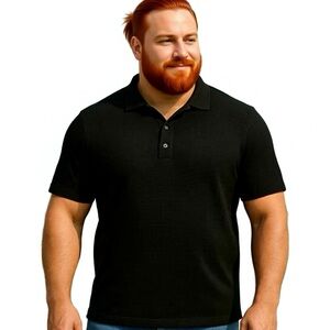 Men Ultra Comfortable Plus Polo with Stretch Fabric and Modern Silhouette in XXL